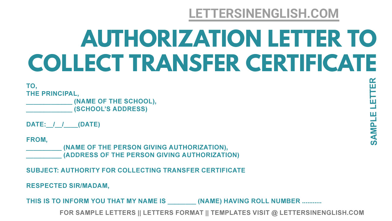 how to write application letter for collecting school certificate