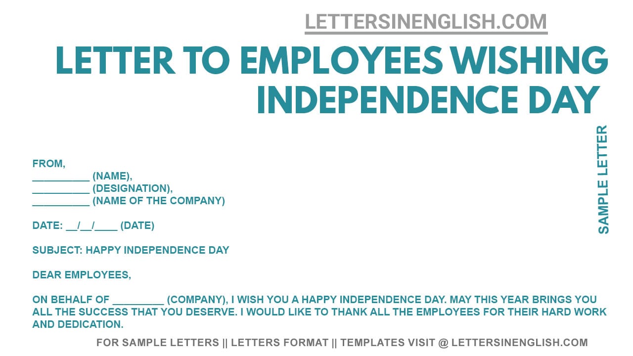 independence day email to employees