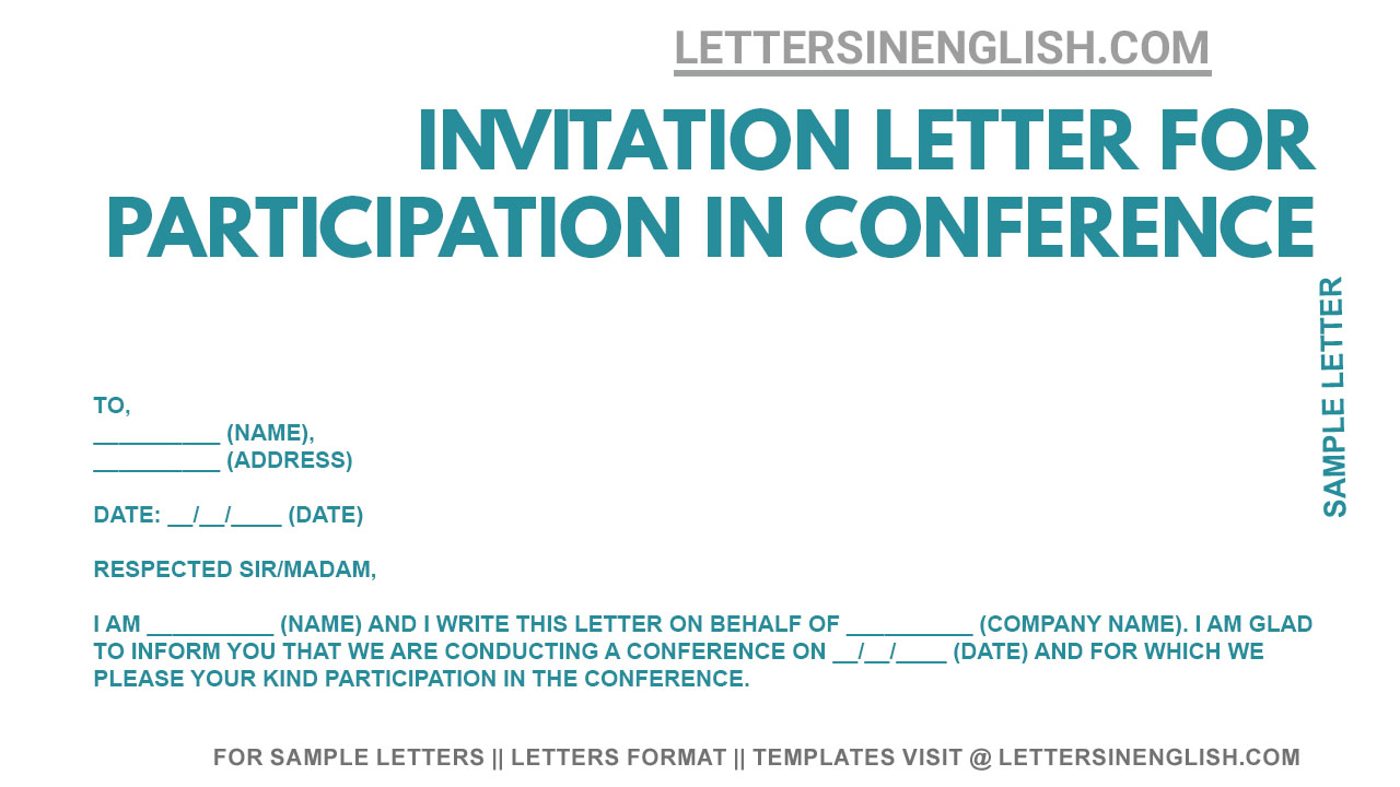 sample of presentation invitation letter