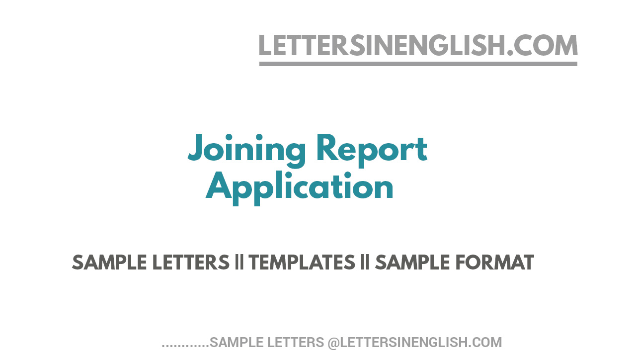 Joining Report Application for Templates