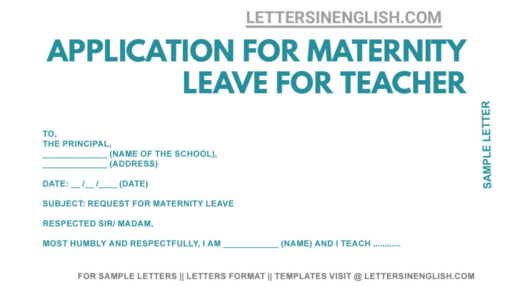 sample letter requesting maternity leave, maternity leave request application, maternity leave request letter for teacher