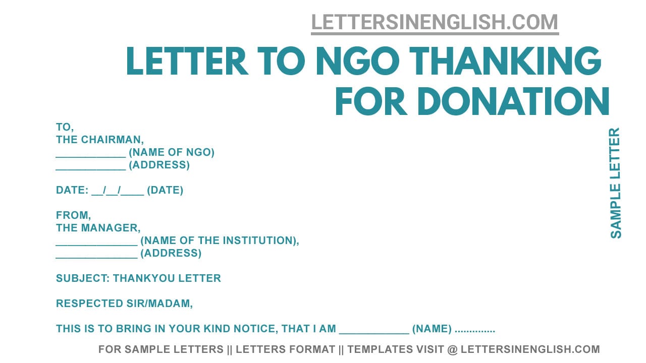 thank you letter for funding support thank you message to ngo