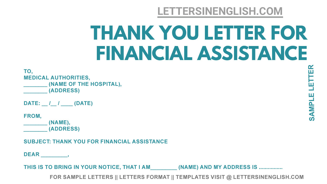 sample thank you letter for accommodation