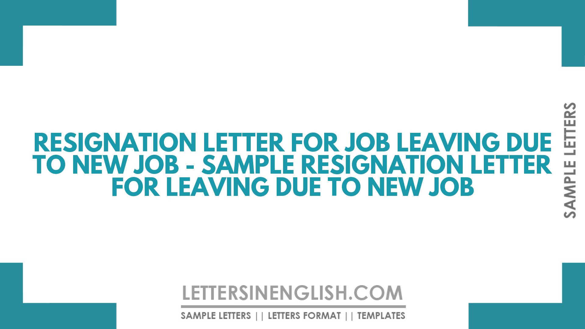 Resignation Letter For Job Leaving Due To New Job Sample Resignation resignation-letter-for-job-leaving-due-to-new-job-sample-resignation